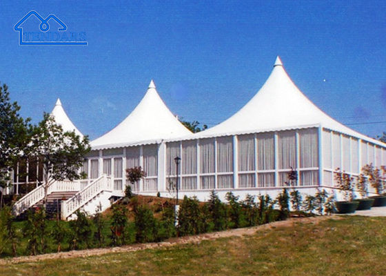 comprar Tiendas de campaña personalizadas para eventos de pagoda de alto pico al aire libre, superventas, para eventos de exposición Fabricación en línea