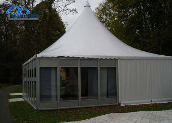 comprar Tienda de cristal modificada para requisitos particulares de la pagoda de la pared de la tienda de cristal de la carpa del pináculo encendido para el acontecimiento al aire libre Fabricación en línea