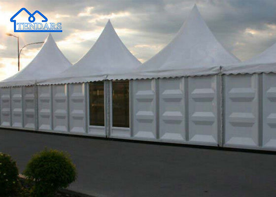 comprar Pabellón Canopy Pagoda Aluminio Inmune Evento Alto Pico Tienda Con Pared de Vidrio Para Resort online manufacture
