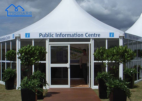 comprar Canopy a prueba de agua/incendio/UV al aire libre Gazebo Tienda Eventos Blackout Aluminio Blanco Tiendas de Pagoda Fabricación en línea