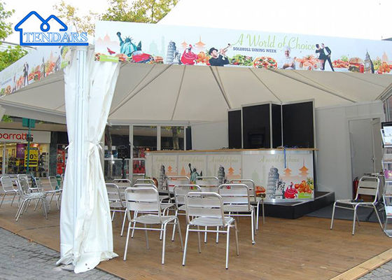 comprar Buen suministro Cuadro de aluminio Tenda de pagoda a prueba de agua para eventos al aire libre Estructura comercial al aire libre Fabricación en línea