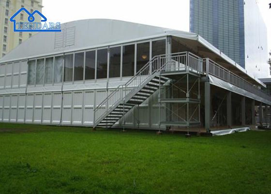 comprar Compre carpa para eventos grande, carpa para eventos de dos capas de aluminio para exteriores con primer piso y segundo piso Fabricación en línea