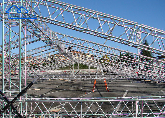 comprar Truss de iluminación para escenarios de conciertos móviles Truss de plata de aluminio para eventos online manufacture