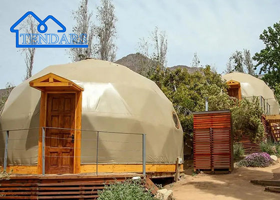 comprar 8m de diámetro Igloo estructura geodésica de acero cúpula tienda de campamento redonda cúpula tienda de glamping para la feria comercial online manufacture