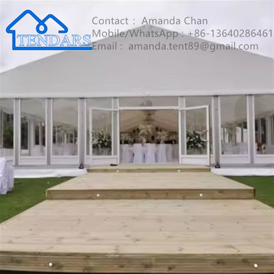 comprar Fácil de instalar tienda de campaña de aluminio de PVC blanco para bodas online manufacture