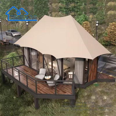 comprar Refugio impermeable carpa de acero carpa de familia Safari Hotel Lodge carpa con baño online manufacture