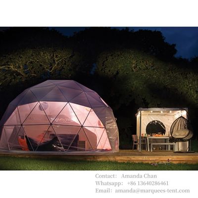 comprar Blanco, transparente, tamaño personalizado Tienda geodésica exterior con cúpula Tiendas de campamento con cúpula Fabricación en línea