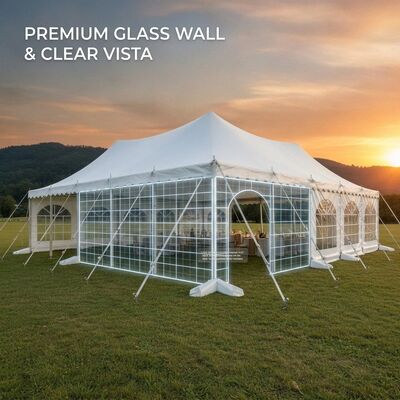 comprar Fiesta del Mercado de Navidad Tiendas de campaña A-Frame Impermeable con total oscurecimiento Capa de PVC Canopy estructura Fabricación en línea