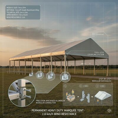 comprar Las tiendas ejecutivas resistentes a los rayos UV de la marquesina del partido sacaron la estructura al aire libre del refugio del dosel del marco de la aleación de aluminio Fabricación en línea
