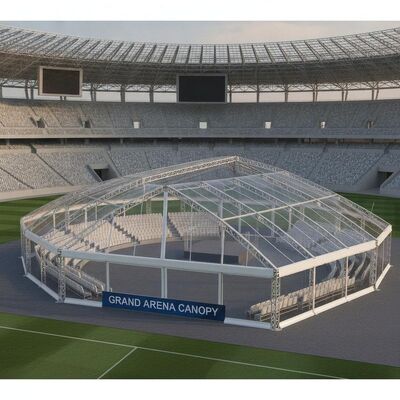 comprar Carpa para eventos deportivos, carpa para fiestas, 500 plazas, marco de aluminio transparente, tribuna, estructura europea de dosel para arena Fabricación en línea