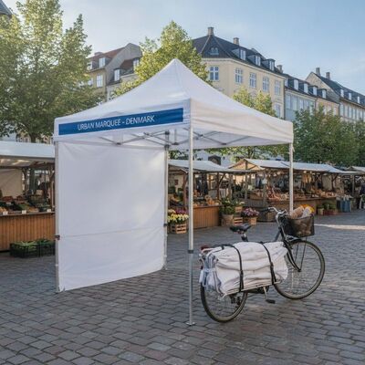 comprar Carpa para fiestas portátil emergente compacta, diseño amigable para el transporte de bicicletas para los mercados urbanos al aire libre de Dinamarca Fabricación en línea