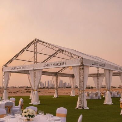 comprar Cuadro de aluminio de lujo carpa de fiesta carpa de la carpa de la carpa de la carpa de la carpa de PVC resistente a los rayos UV cubierta de techo para Kuwait recepciones de bodas al aire libre Fabricación en línea