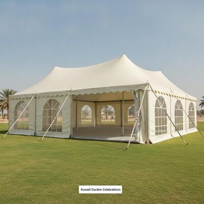 comprar Carpa para fiestas personalizada, conectores galvanizados de tela de PVC ignífugo para celebraciones en el jardín de Kuwait Fabricación en línea