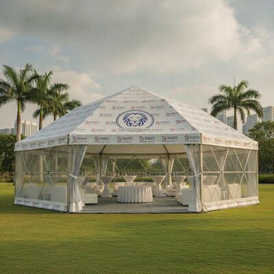 comprar Tienda de fiesta de marca personalizada OEM Logotipo de impresión de Singapur Alquiler de eventos Canopy refugio promocional Fabricación en línea