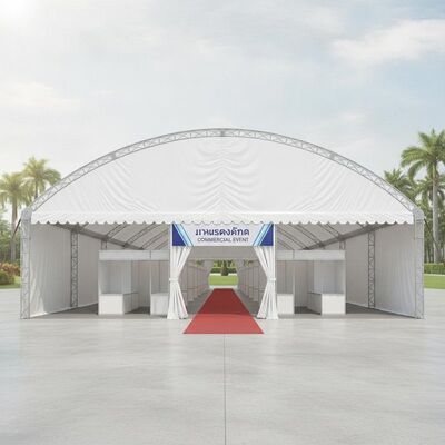 comprar Carpa de fiesta de PVC de trabajo pesado Tienda de carpa Tailandia Exposición de eventos comerciales Feria comercial Refugio de dosel Fabricación en línea