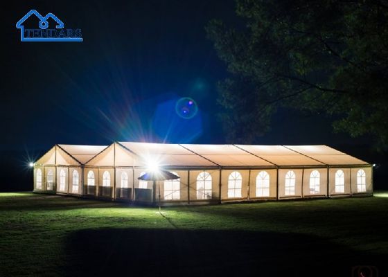Tenda de banquete al aire libre de aluminio con paredes laterales Tendas de fiesta al aire libre en venta