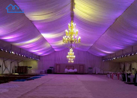 Carpa de fiesta de aniversario de trabajo pesado carpas galvanizadas marco de tejido de PVC estructura de dosel anclado