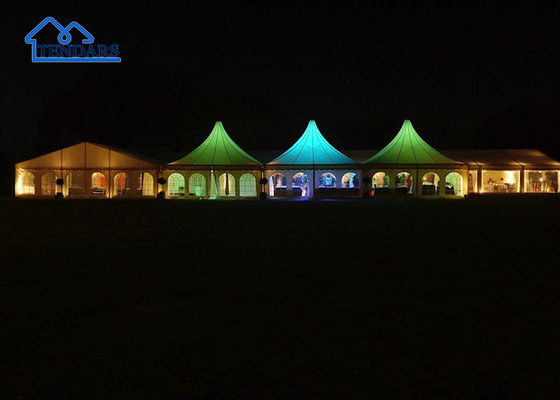 6x12m Grand Party Marquee Tent Prensado duro 6061/T6 de aluminio de doble capa de techo Anclas de trabajo pesado para cocinas de barbacoa