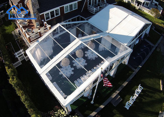 Carpa transparente grande para bodas, toldo resistente al agua para eventos y ceremonias al aire libre