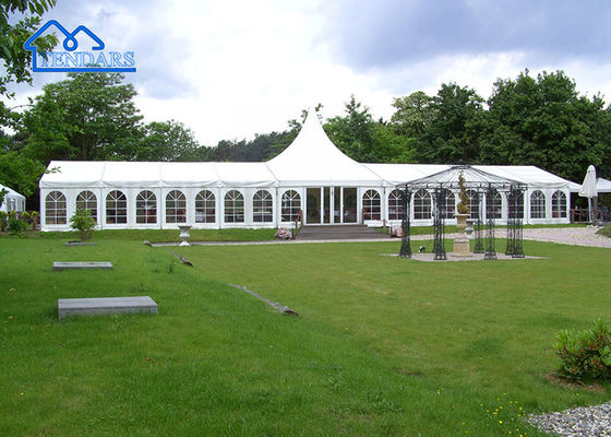 Materiales de PVC gruesos Casamiento carpa carpa de recepción Retardante de llamas Eventos Canopy Diseño de estructura