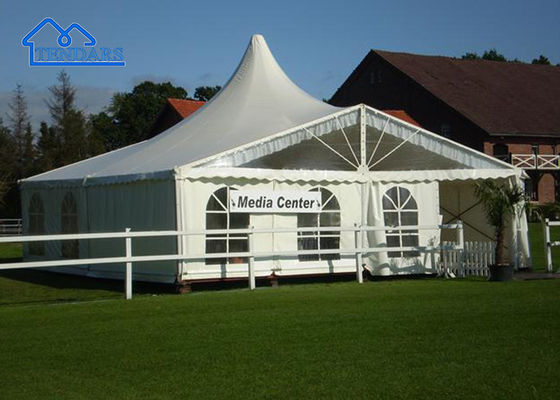 Tenda de fiesta grande resistente a los rayos UV / a prueba de fuego / a prueba de agua Tenda de boda transparente al aire libre