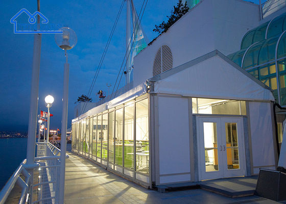 Fabrica buen precio de aleación de aluminio personalizar A-forma lujo de techo claro carpas de boda
