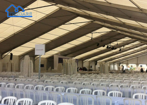 Tenda de bodas de aluminio de aleación PE de PVC de almacén de gran tamaño resistente a la intemperie