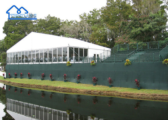 Carpa de exposición impermeable blanca para recepción de bodas, espacioso pabellón exterior