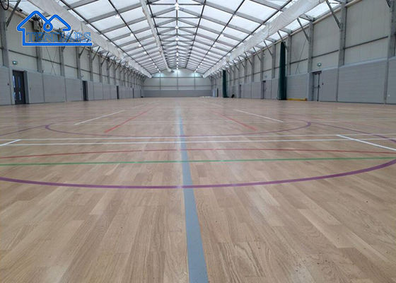 15x15m Tienda de salón de deportes de aluminio de alto pico resistente a los rayos UV para canchas de tenis Serie 342
