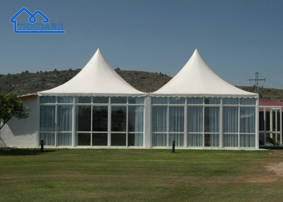 Cuadro de aluminio de PVC Blanco Gran fiesta Cuadro de Pagoda de Pico Alto Para bodas, fiestas, eventos, etc.