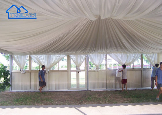 Precio de fábrica de color personalizado de aluminio curva tienda de recepción de bodas al aire libre para la venta