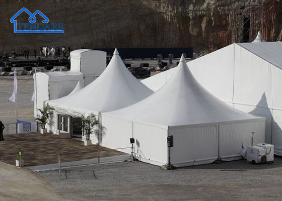 Tienda de techo antiincendios impermeable de aluminio para eventos interiores al aire libre