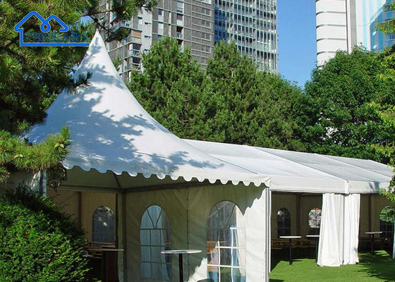 Tenda de pagoda de aluminio de aleación impermeable personalizada para exposiciones comerciales y eventos al aire libre