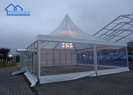 Tenda de canopy transparente a prueba de agua a prueba de UV a prueba de fuego