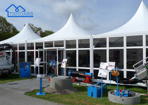 Fácil de instalar lujosa tienda de aluminio de vidrio para fiestas, restaurantes, stands, etc.