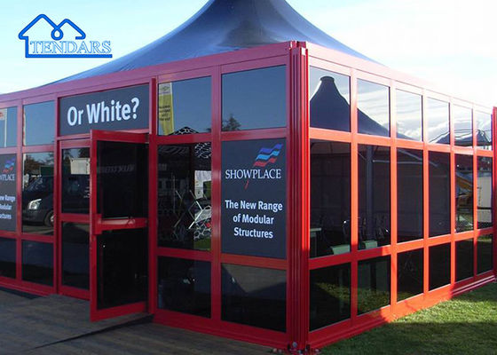 Feria comercial de gran tamaño Fiesta de eventos al aire libre personalizada Marquee Pagoda Tiendas de campaña con pared de vidrio En venta