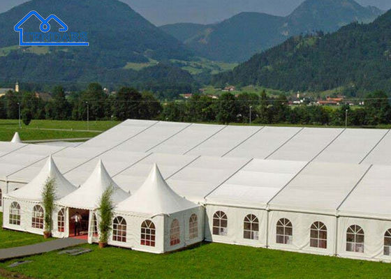 Techo impermeable de aluminio clara tienda de la pagoda para el evento de la boda pequeña