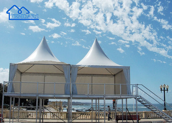 Tienda de aluminio aceptable de la pagoda del Gazebo de la pérgola del banquete de boda al aire libre de la tienda del estiramiento del logotipo