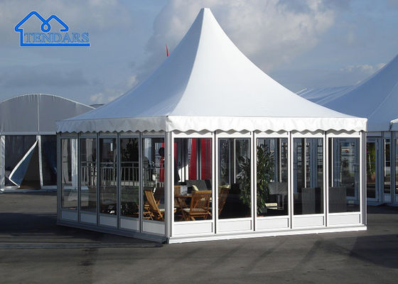 Estilo popular tamaño personalizado de fiesta de eventos de cuatro temporadas tienda de aluminio pagoda para la boda