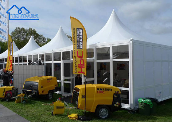 Tienda de Pagoda al aire libre de aluminio blanco para bodas, fiestas, eventos, iglesias, exposiciones