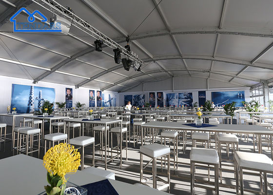 Tenda curva para exposiciones al aire libre, publicidad al aire libre, ferias, bodas...