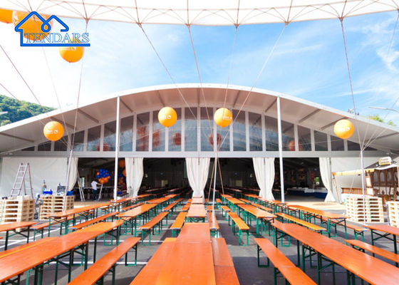 10x15m cubierta de PVC impermeable Arcum carpa de aluminio marco de aleación Carga de nieve para galas corporativas