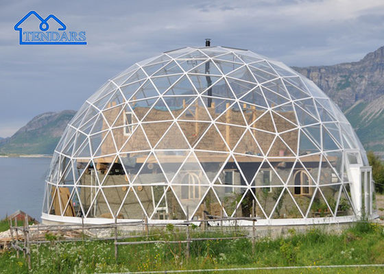 Acero Transparente de la exposición de la tienda de la cúpula impermeable para eventos de la cubierta de la cubierta de la cúpula de la tienda de la cúpula para ir