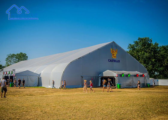 En forma de gran curva & Arcum Truss Arcum Techo grandes tiendas para curva Verandah Festival de túnel evento dosel