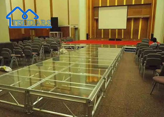 Plataforma de truss de escenario de aluminio de transparencia personalizada para eventos al aire libre / interiores