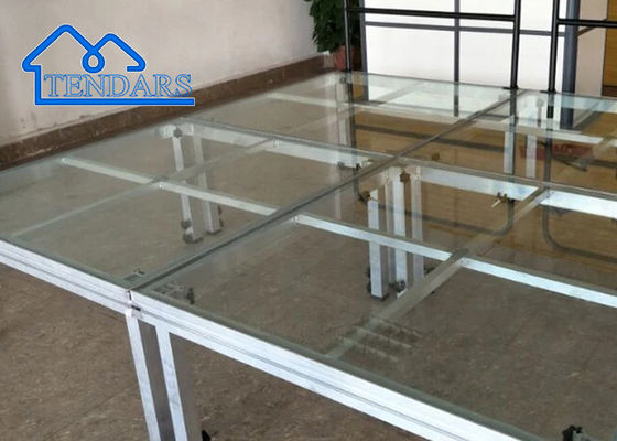 Barato portátil personalizado 4x4ft DJ luces plataforma de escenario, círculo cuadrado arco triángulo escalera truss