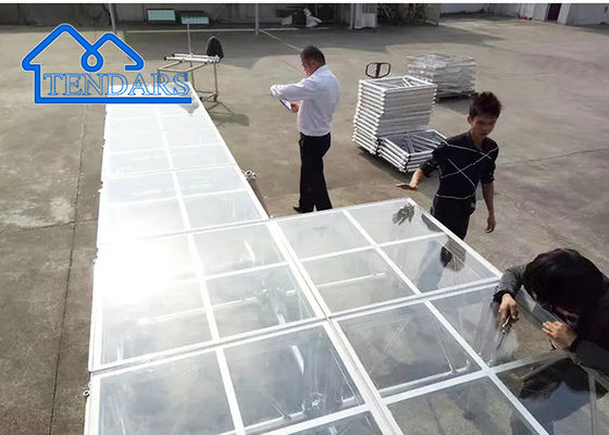 4x4ft y 4x8ft plataforma de concierto transparencia acrílica de aleación de aluminio 6082-T6