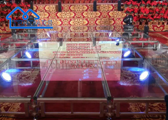 Pavimento Led Temperado de vidrio de luz magnética de boda de la fiesta de baile de pixel Led Truss