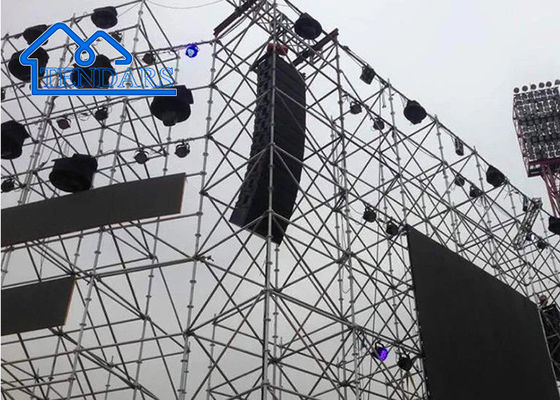 Estructuras cuadradas Espinilla marco de escenario modular Sistema de armadura de aluminio para eventos de conciertos al aire libre