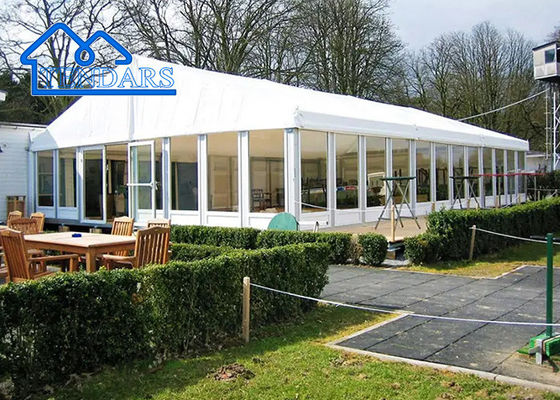 Gran techo de PVC transparente carpa de bodas carpa a prueba de óxido resistente al fuego Elegante estructura de recepción de eventos